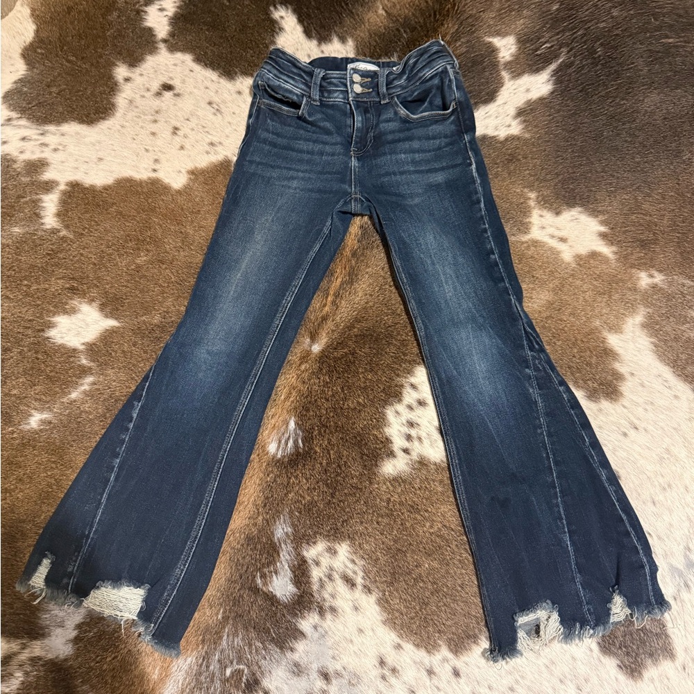 KanCan Dark Blue Flare Kids Jeans